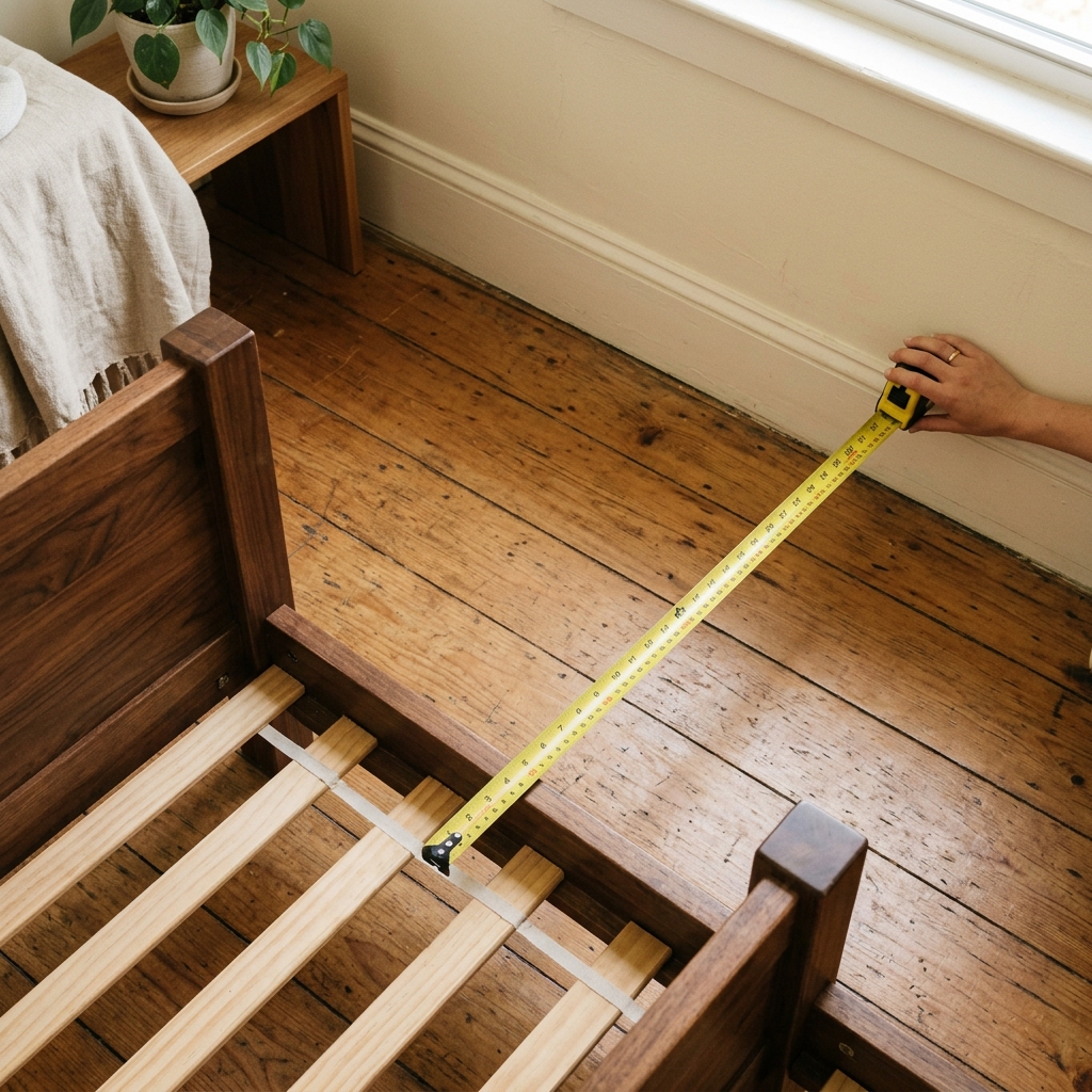 Measuring a bedroom for bed placement
