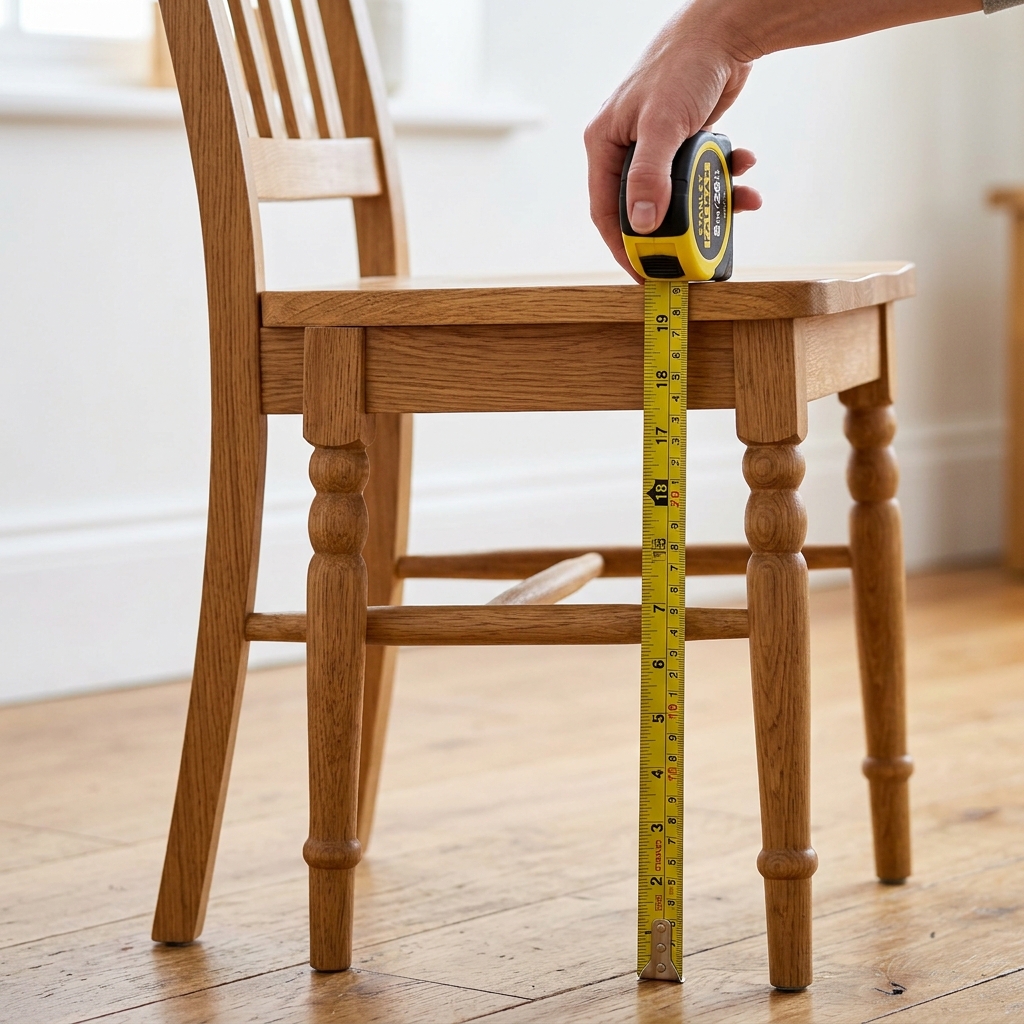 Standard dining chair height measurement