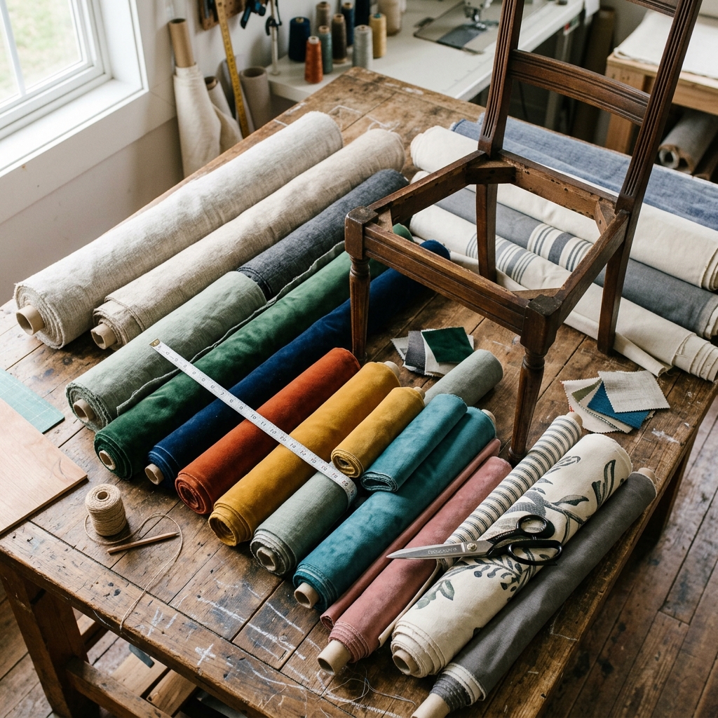 Measuring fabric for chair